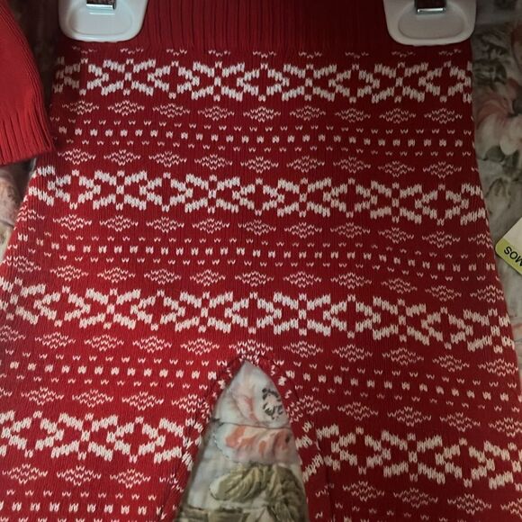 Little me Red Knit Sweater and Pants Set - Picture 3 of 4